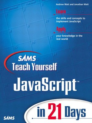 cover image of Sams Teach Yourself JavaScript&#153; in 21 Days